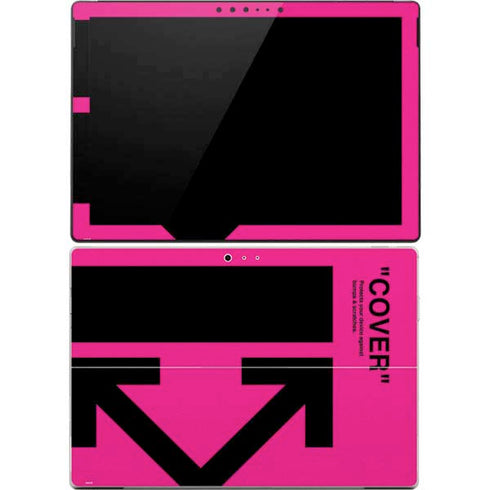 Black and Pink Arrows Surface Pro 4 Skin